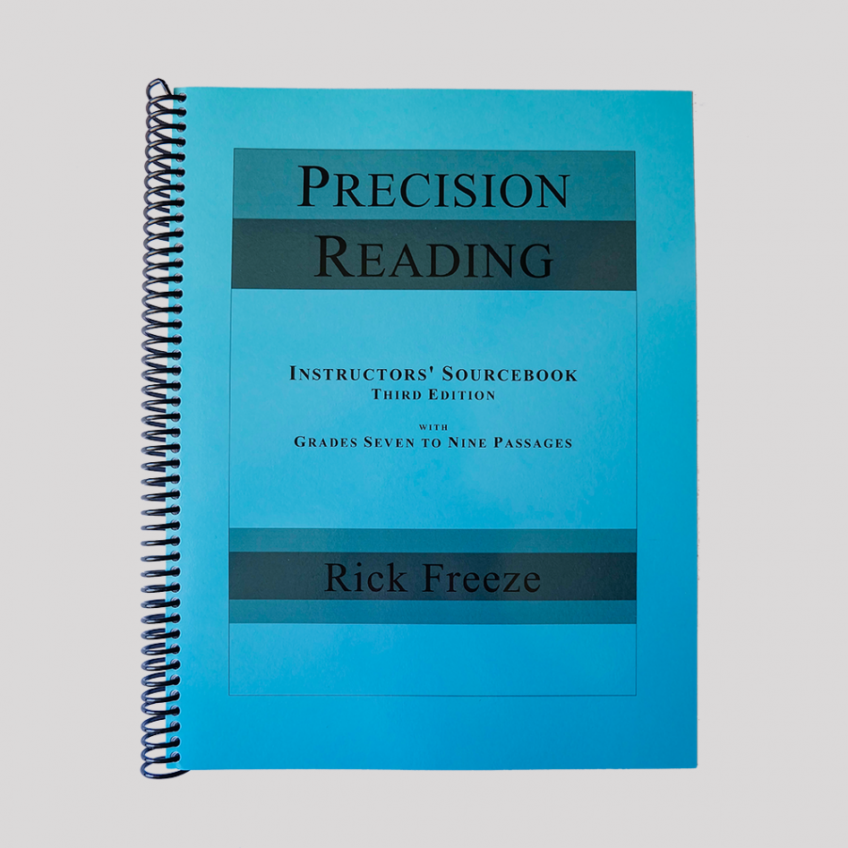 Precision Reading Instructors’ Sourcebook (3rd Edition) with Grades